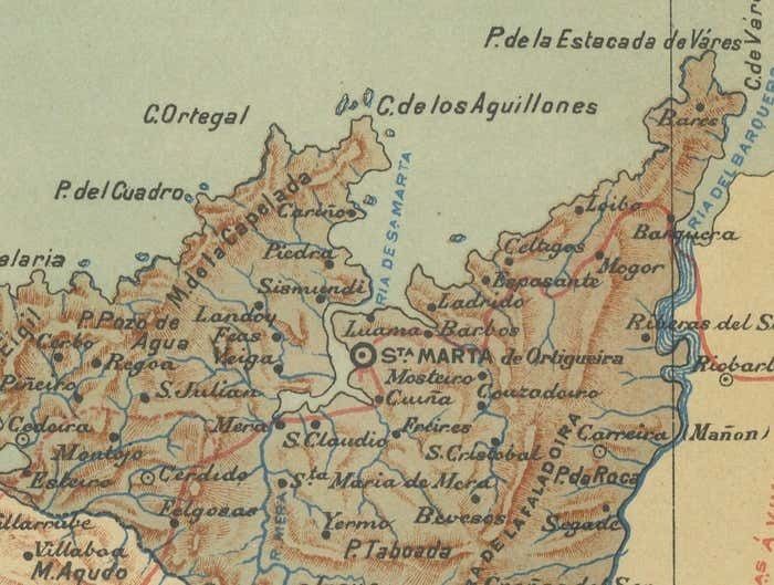 La Coruña 1901: A Cartographic View Of Galicia's Maritime Province photo for sale