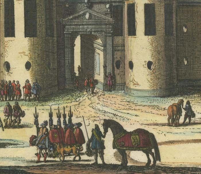 Baroque Majesty: A Vibrant Assembly At Svartsjö Castle In Sweden, 1693 photo Art