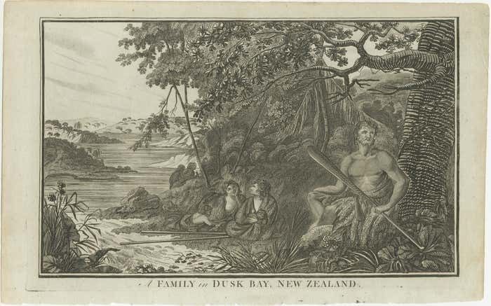 Quietude In Dusky Bay: An 18th Century Family Scene In New Zealand, 1784 photo furniture