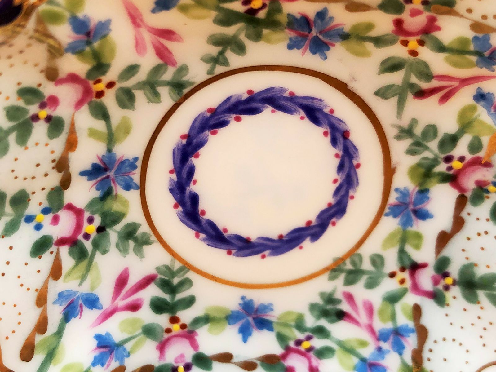 photo furniture Paris Royal Limoges Porcelain Butterfly Miniature Decorative Display Tea Cup And Saucer.