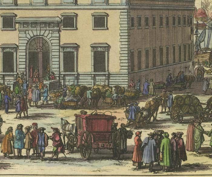 Banking On Prosperity: Södra Bancohuset Of Stockholm In A 1691 Swidde Engraving photo 745.0
