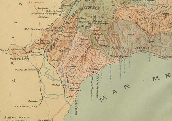 Málaga 1901: A Cartographic Detailing Of Andalusia's Coastal Jewel photo furniture