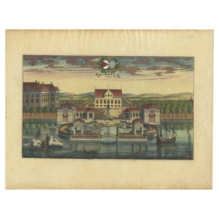 A Dahlberg View In Sweden From 'Suecia Antiqua Et Hodierna', 1693