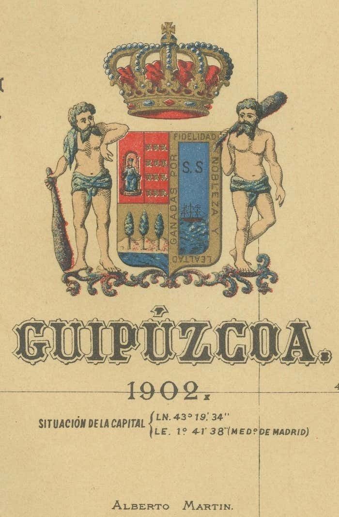 Gipuzkoa 1902: A Cartographic Snapshot Of The Basque Coastline And Highlands photo vinterior