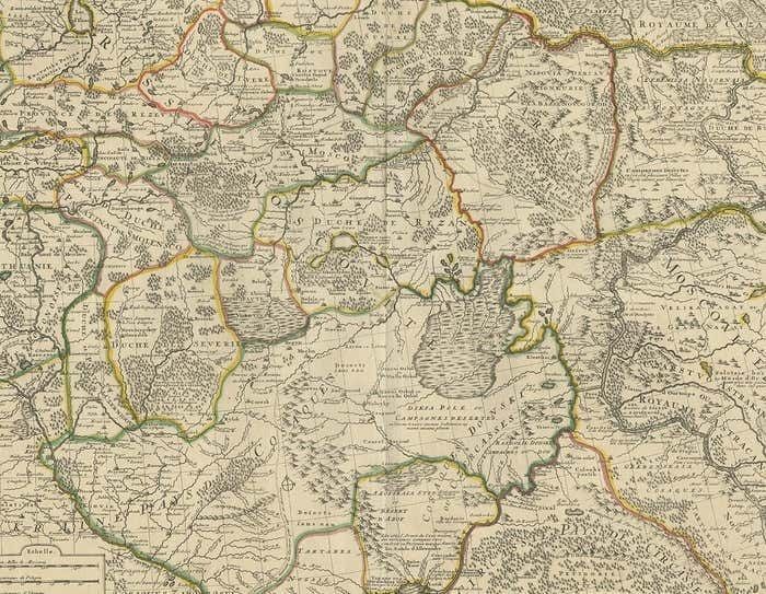 Antique Map Of Western Russia By Covens & Mortier, 1740 photo Art