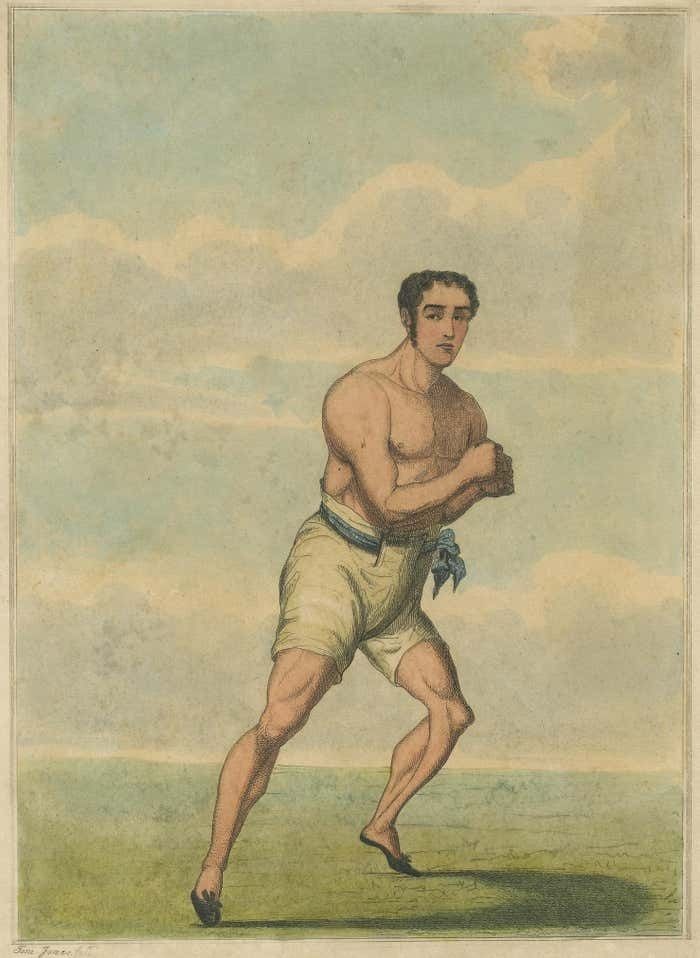 Antique Sports Print Of J. Goodman 'Runner' By S.W. Fores, 1826 photo furniture