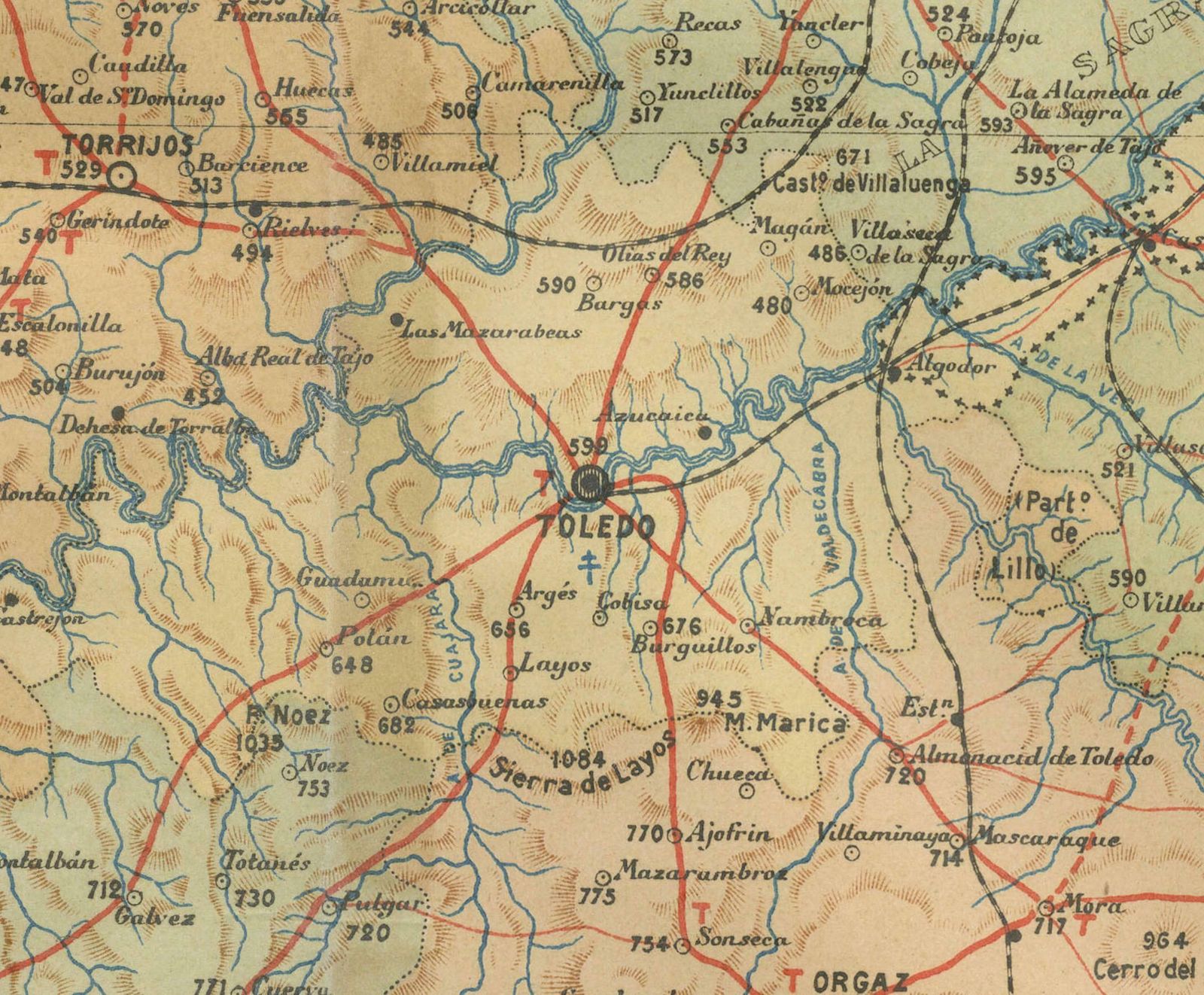 Toledo 1902: A Historical Cartographic Study Of This Spanish Province photo for sale