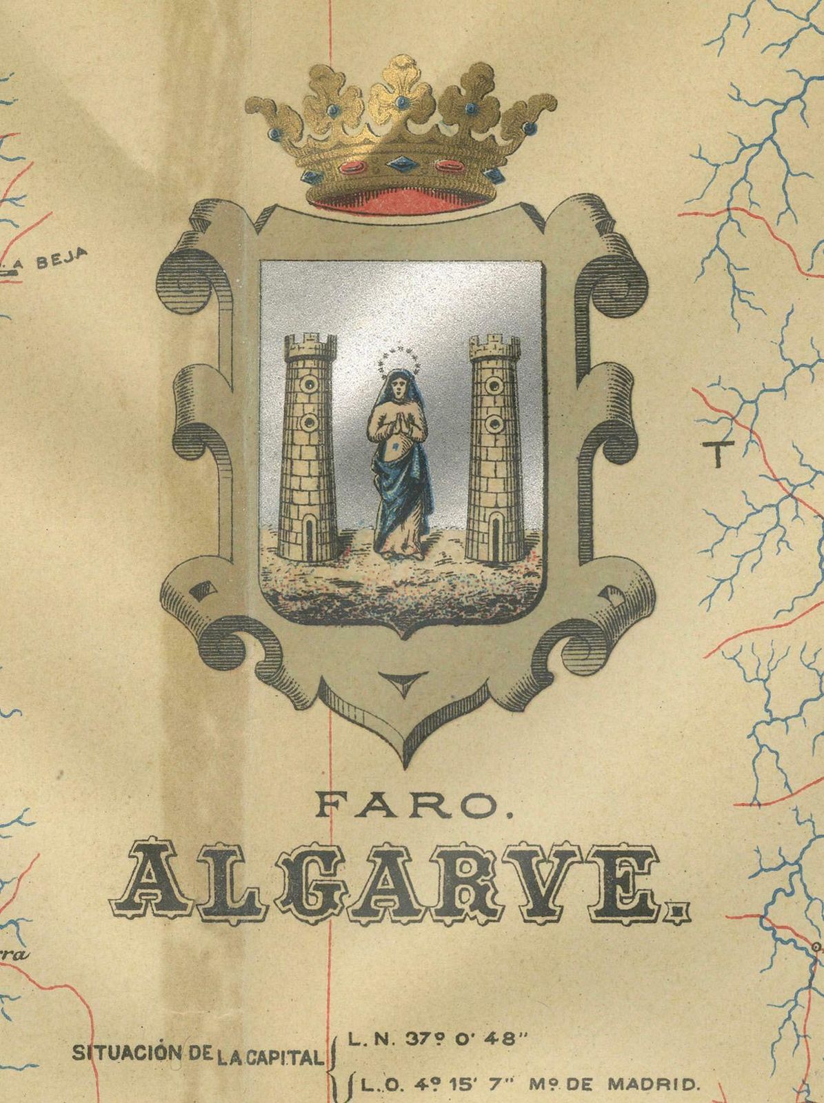 Algarve: A Tapestry Of Sea And Sunlight In An Antique Map, 1903 photo vinterior