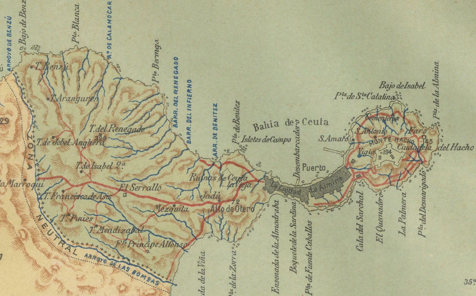Crossroads Of Continents: Spain's North African Enclaves In 1903 photo 435.0