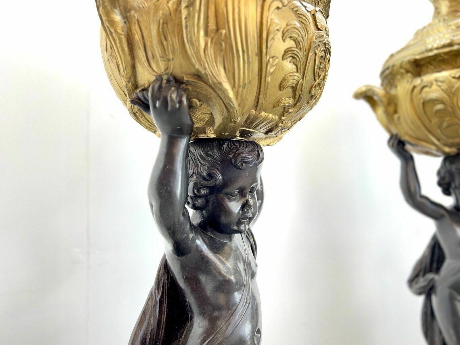 After Joseph D'asté, Impressive Pair Of Napoleon III Style Gilt Bronze Planters photo 6995.0