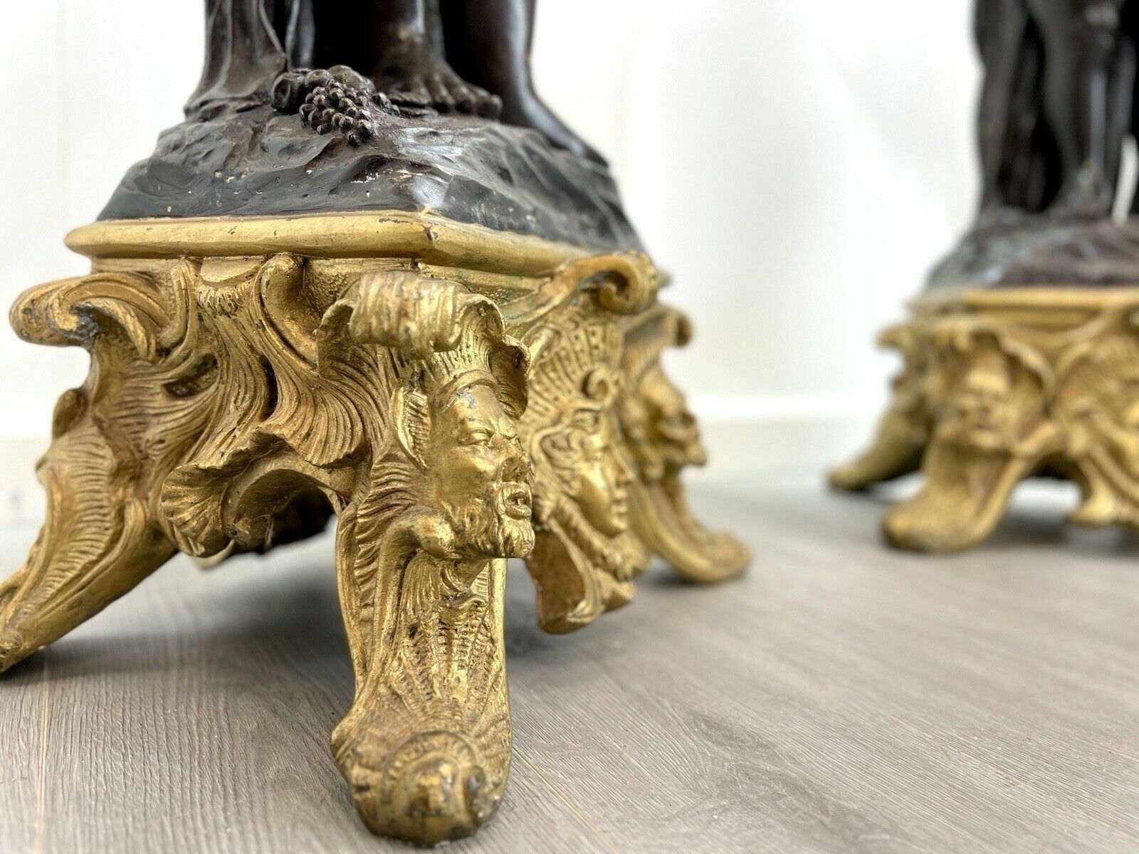 After Joseph D'asté, Impressive Pair Of Napoleon III Style Gilt Bronze Planters photo vinterior