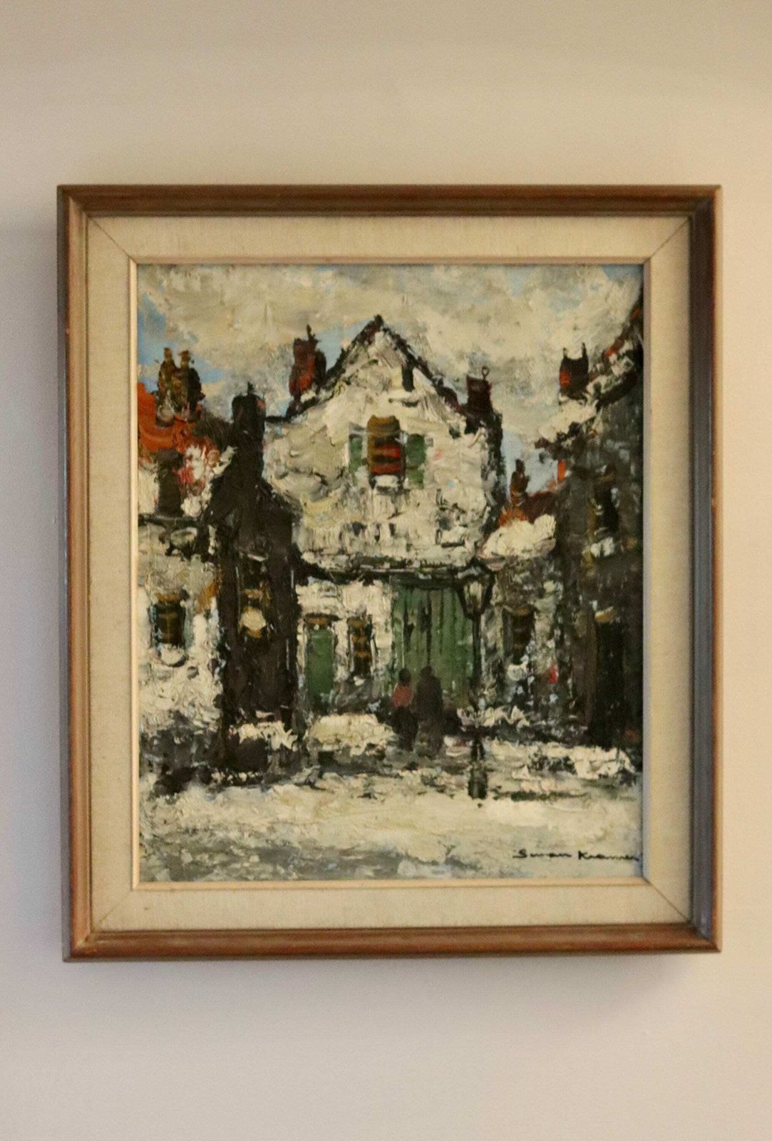 Swedish Modernist Oil Painting By Susan Kramer