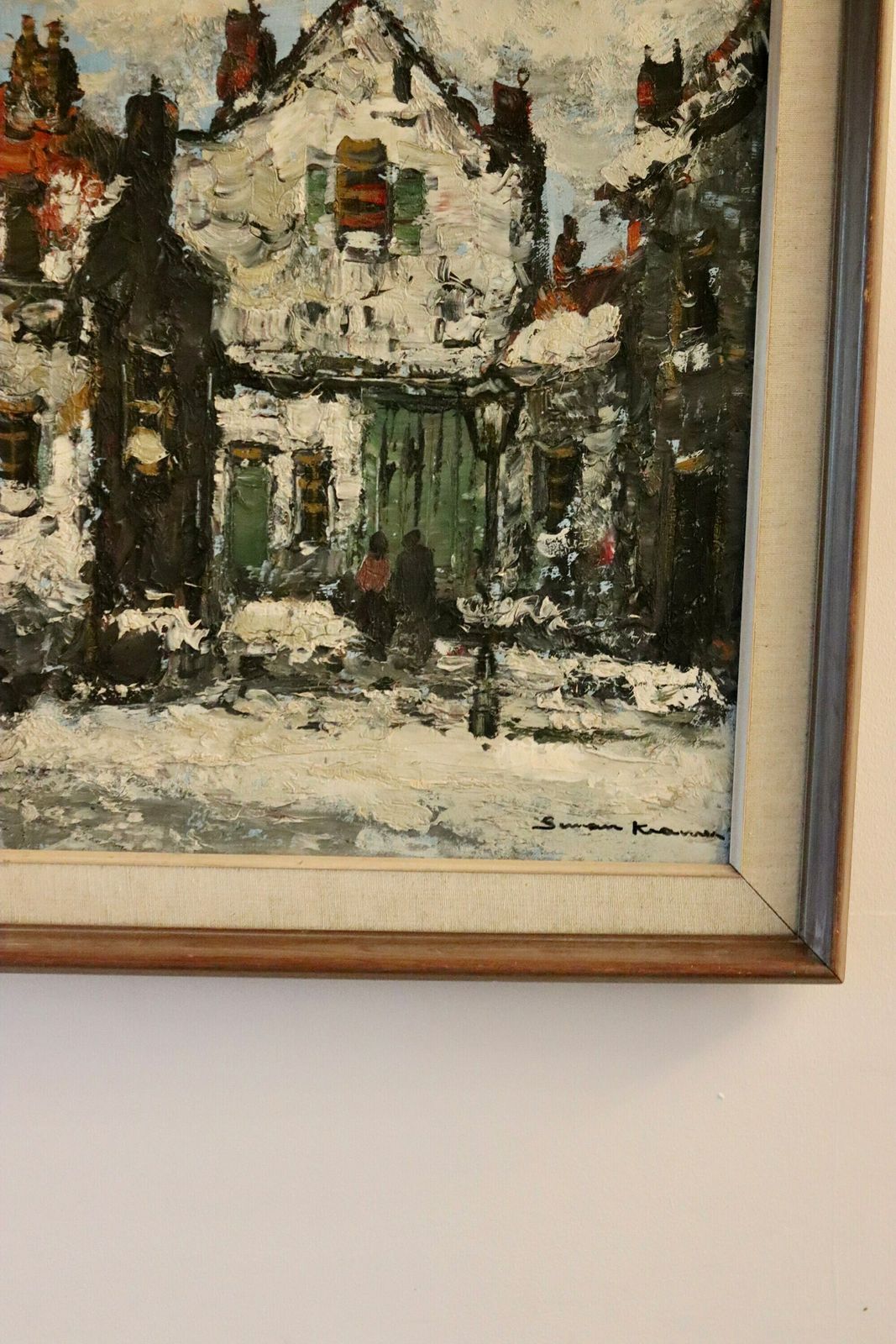 Swedish Modernist Oil Painting By Susan Kramer photo Art