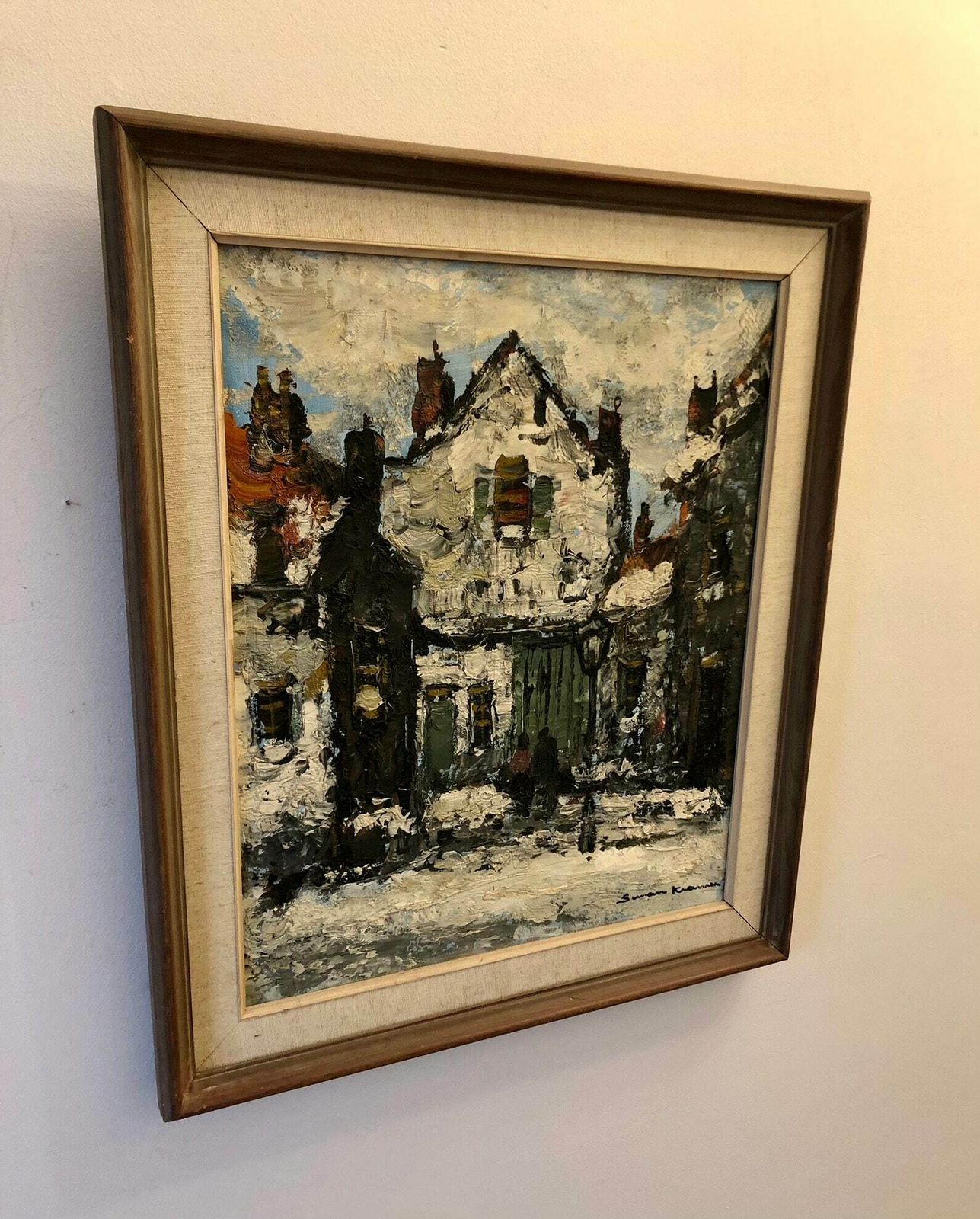 photo furniture Swedish Modernist Oil Painting By Susan Kramer