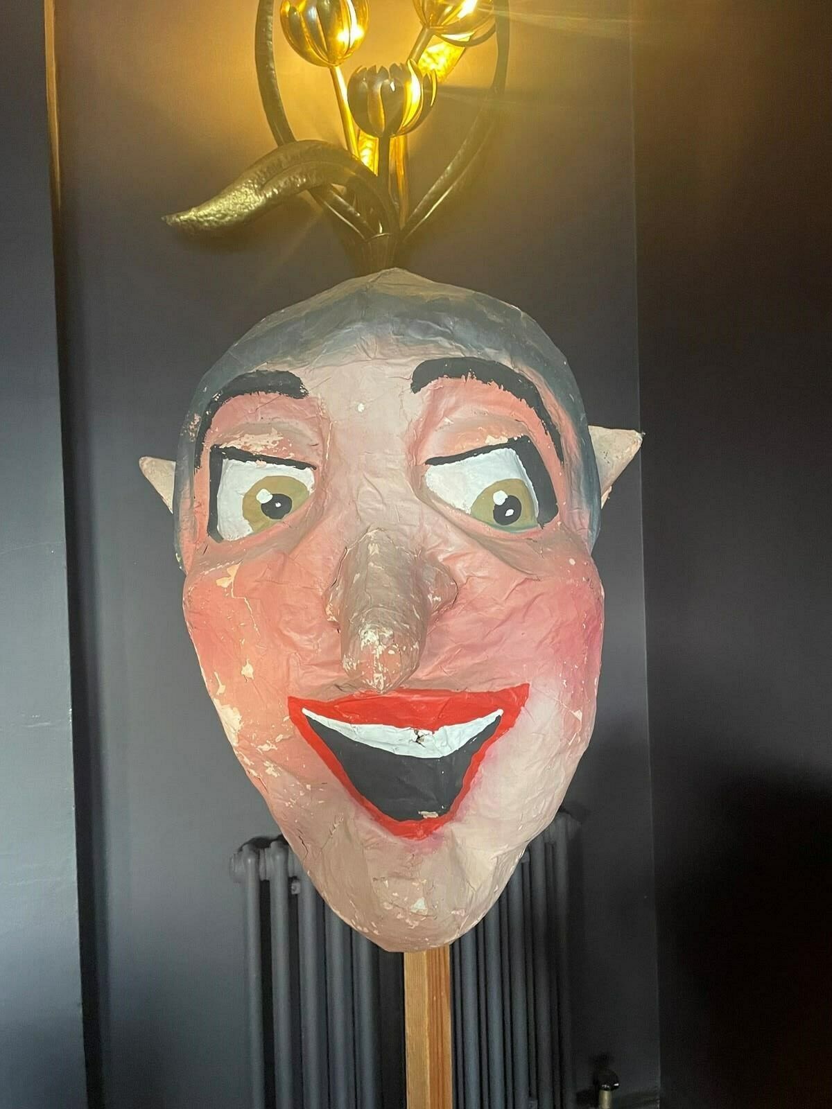 1 Of 2 Rare 1950s Belgian Papier Mache Fairground Heads photo 950.0