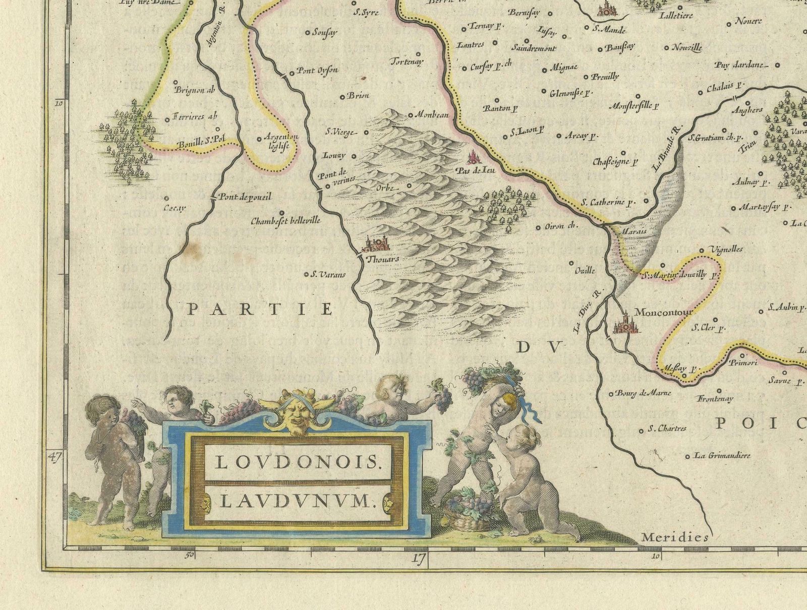 Loudun And Mirebeau: A Cartographic Masterpiece Of 17th Century France By Blaeu photo Art
