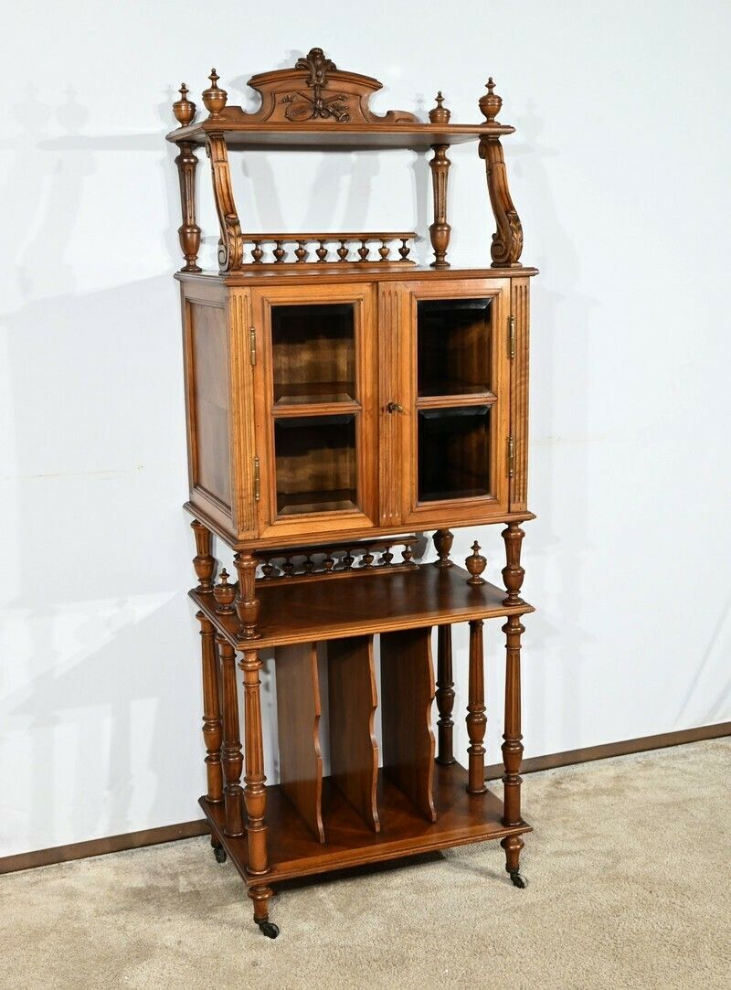 Rare Walnut Music Cabinet – 1920 photo for sale