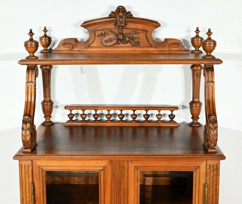 Rare Walnut Music Cabinet – 1920 photo vintage