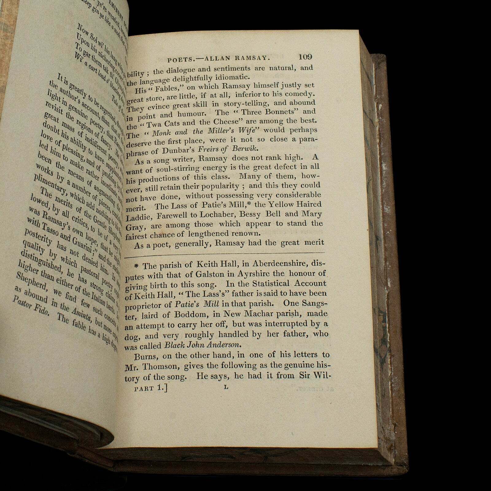 2 Antique Books, The Lives Of Scottish Poets, English, Biographical, Regency photo 345.0