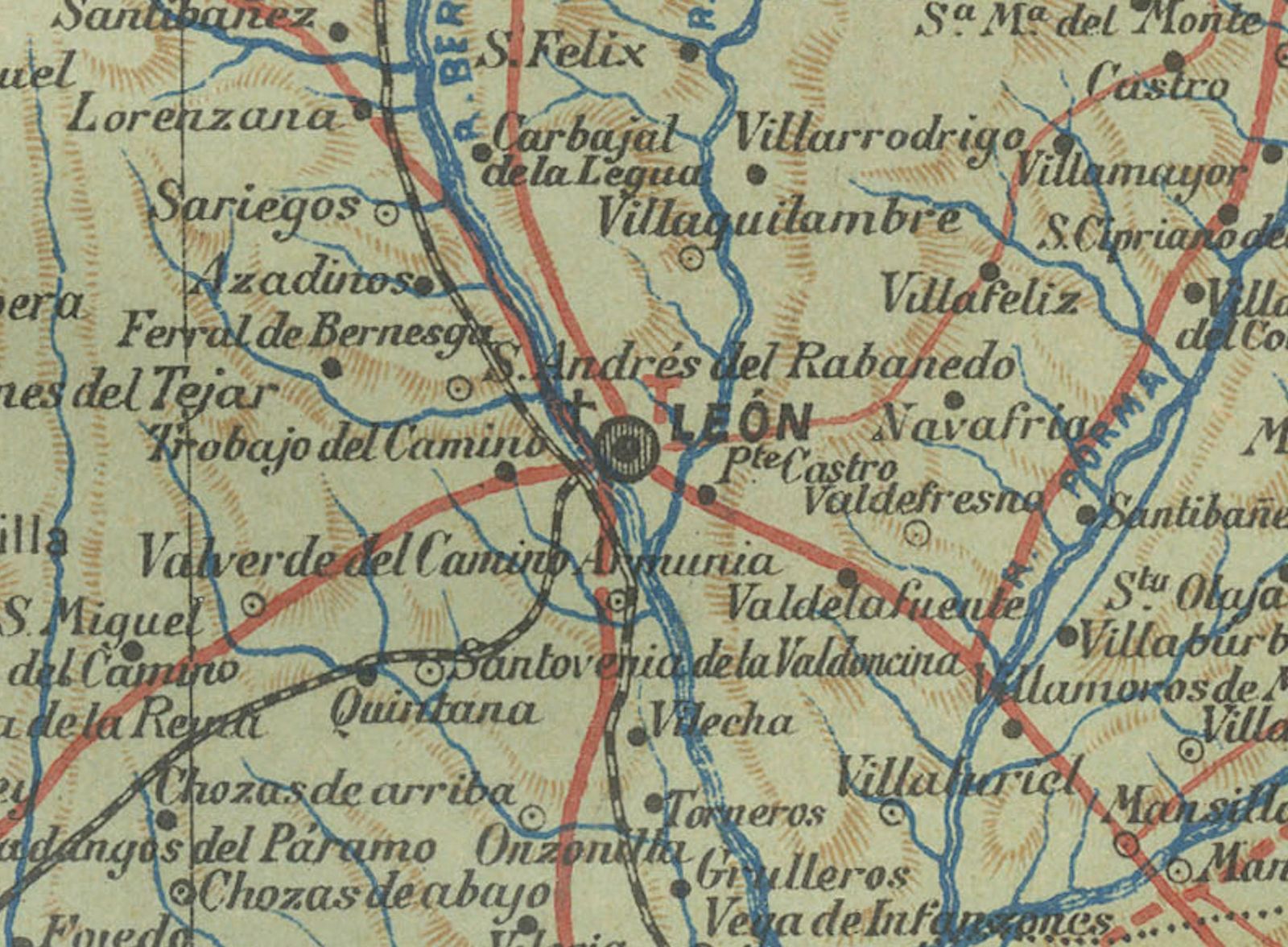León 1903: A Cartographic Detailing Of Castilla Y León's Mountainous Province photo 317.0