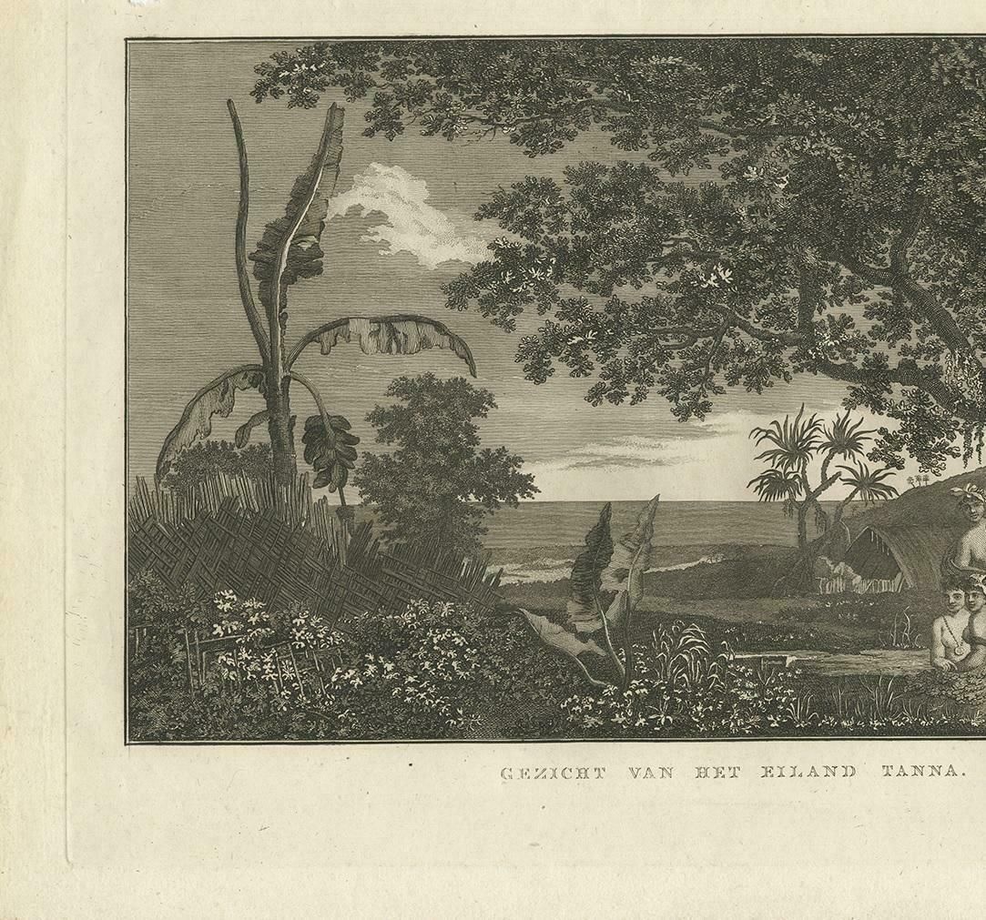 View Of Tanna Island: A Glimpse Into Vanuatu From Cook's Voyages, 1803 photo for sale