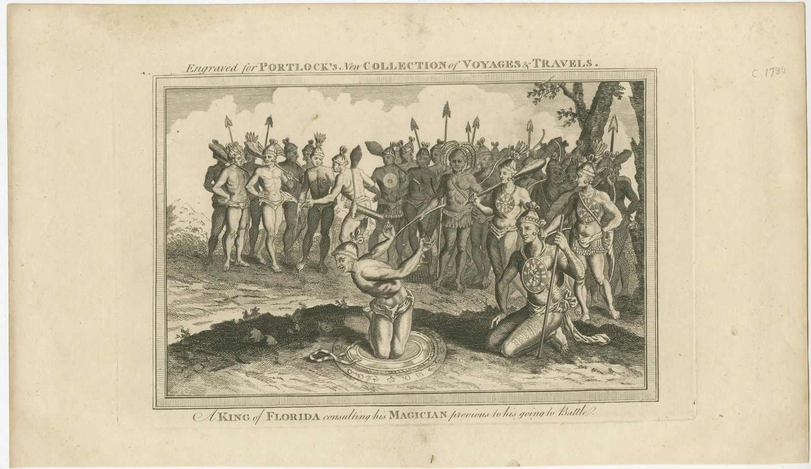 Pre Battle Rituals: The King Of Florida And His Magician, Ca.1780 photo furniture