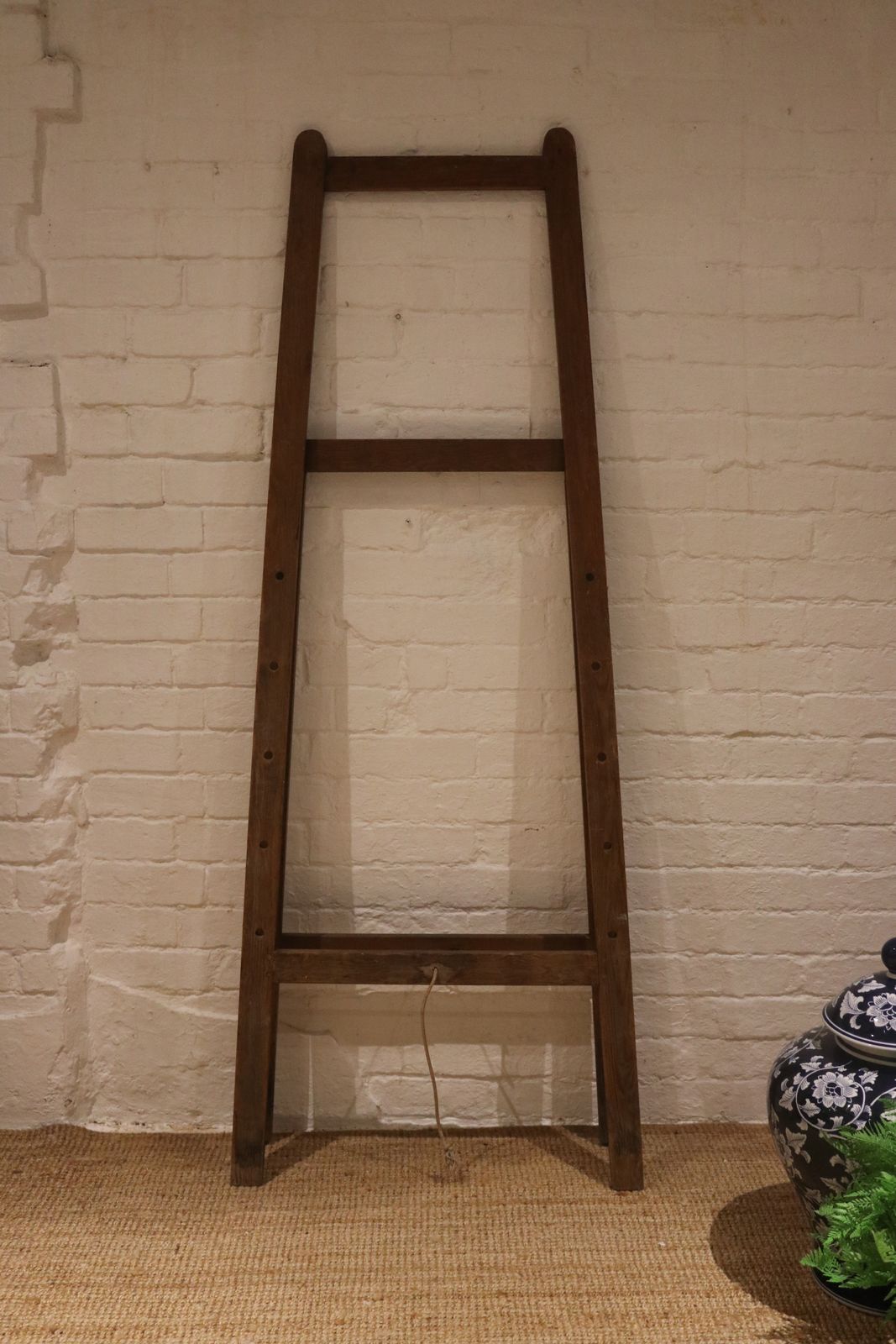 Huge Antique Painting Studio Easel / Rounded Top / Solid Wood photo furniture