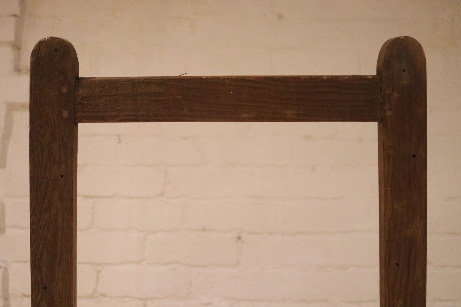 photo for sale Huge Antique Painting Studio Easel / Rounded Top / Solid Wood