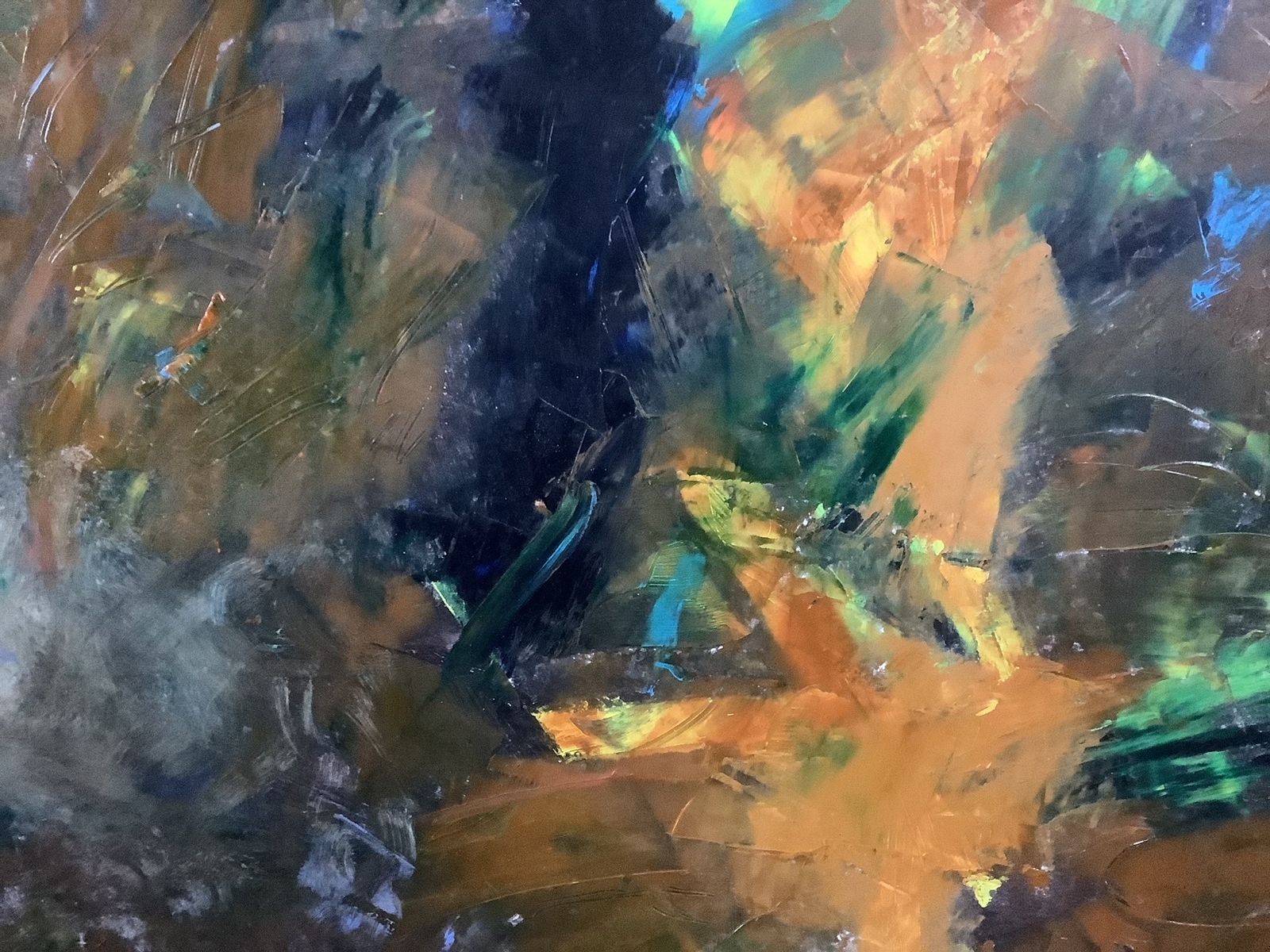 Natural Forces. Large Abstract Painting By Peter Rossiter photo for sale
