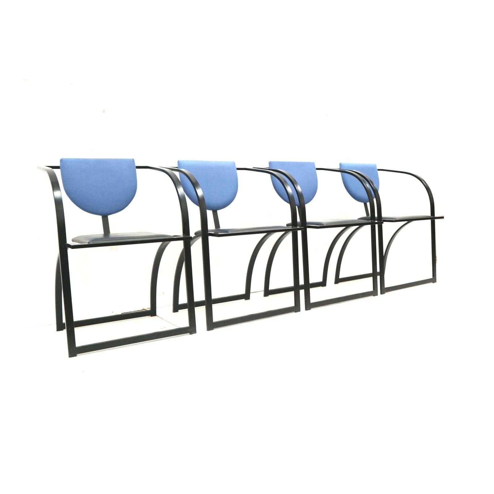 Set Of 4 Vintage Postmodern Dining Room Chairs Model ‘Cosinus’ By Karl Friedrich Förster For Kff Design photo vinterior