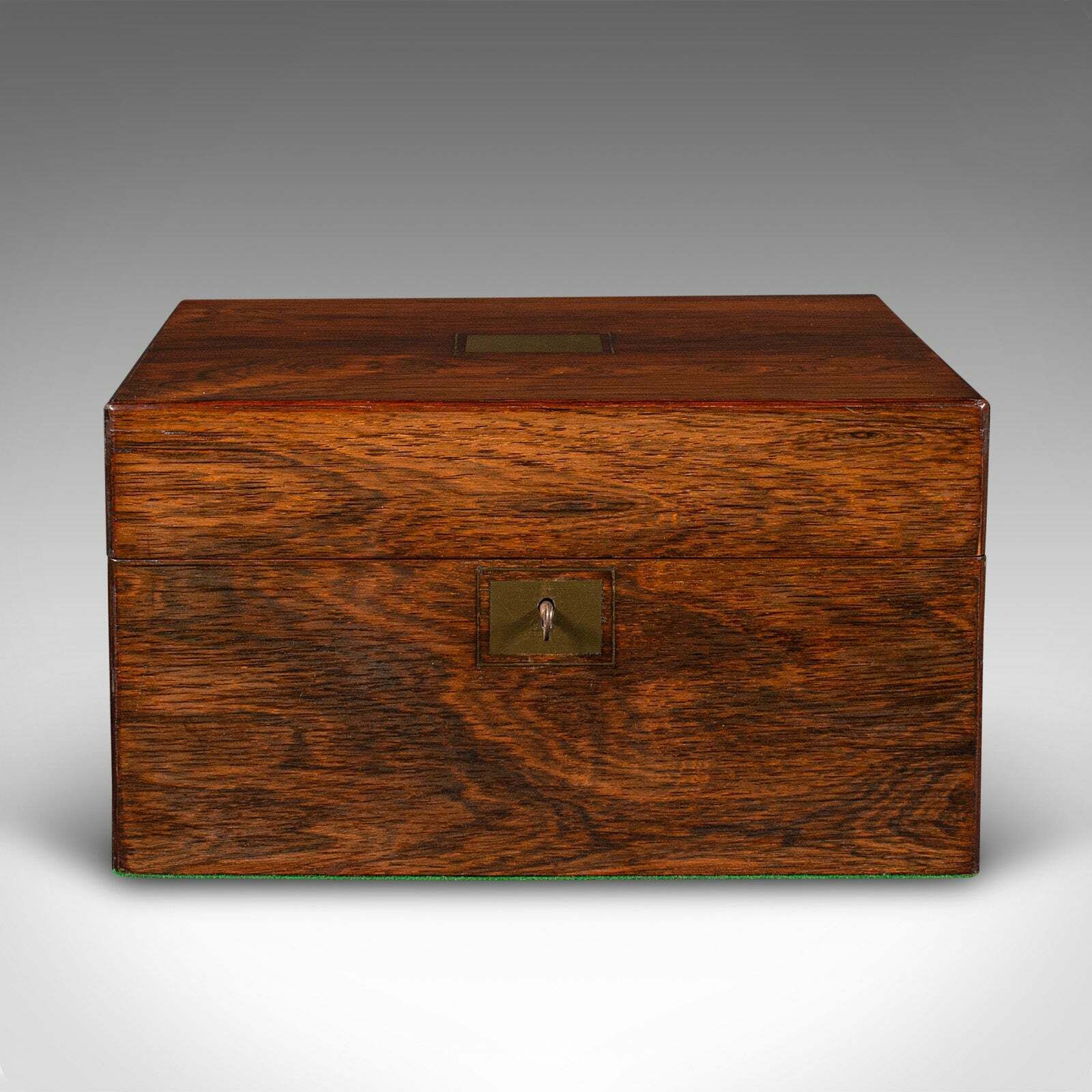 Antique Vanity Case, English, Travelling Dressing Table Box, Regency, Circa 1820 photo for sale