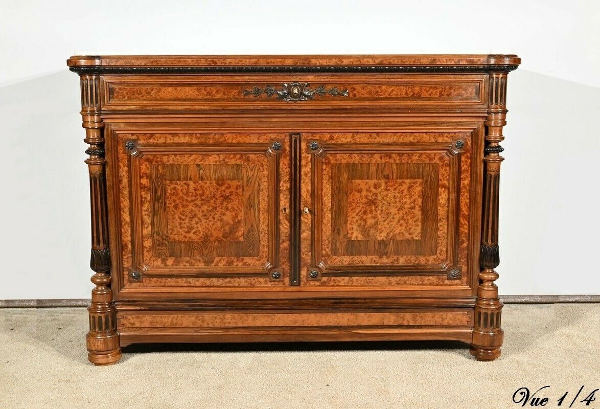 Commode Buffet In Amboyna Burl And Rosewood, Louis XVI Style – 2nd Part 19th photo buy