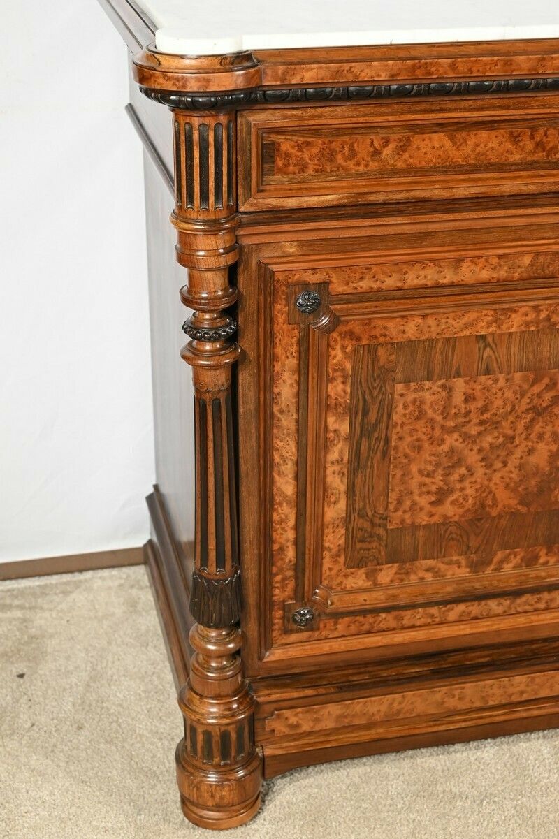Commode Buffet In Amboyna Burl And Rosewood, Louis XVI Style – 2nd Part 19th photo vintage