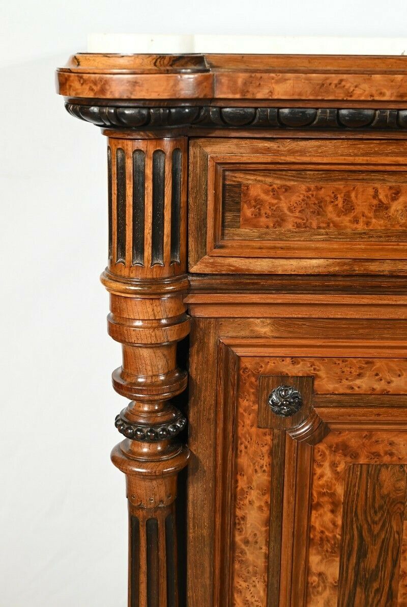 photo furniture Commode Buffet In Amboyna Burl And Rosewood, Louis XVI Style – 2nd Part 19th
