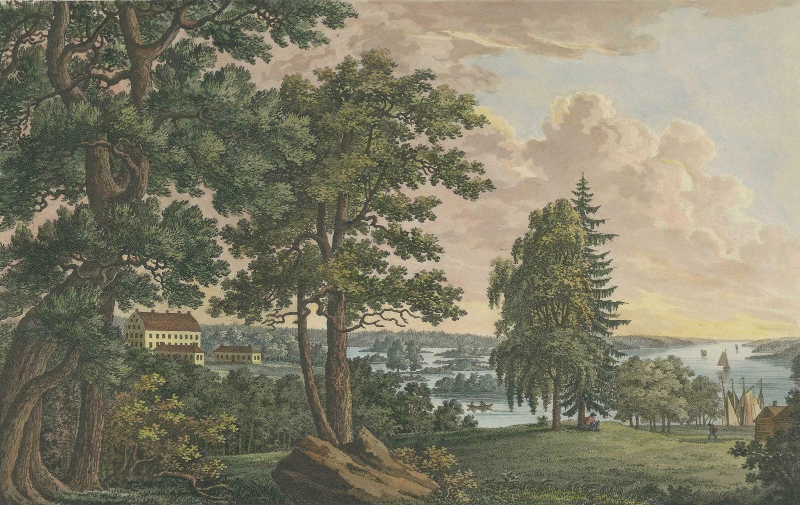 Swedish Grace And Grandeur: The Aquatint Legacy Of Ulrik Thersner, 1825 photo for sale