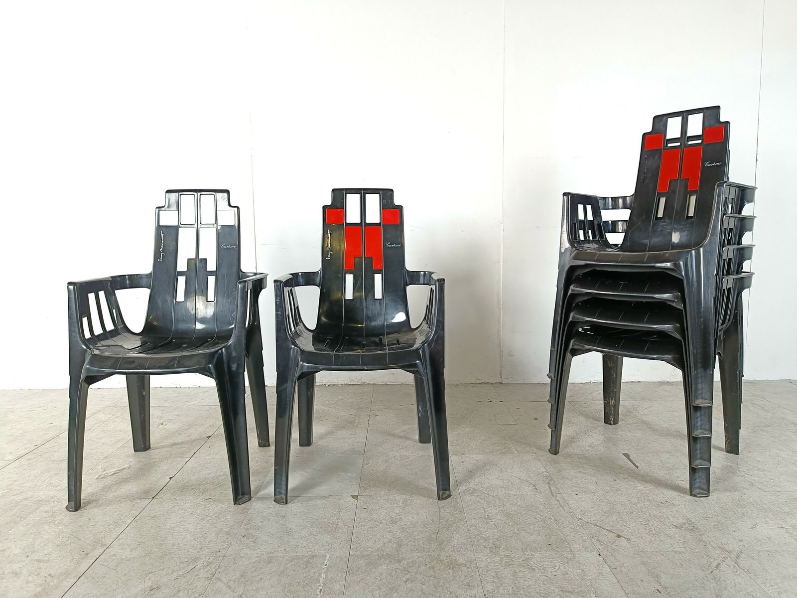 Boston Chairs By Pierre Paulin For Henry Massonnet, 1988, Set Of 6