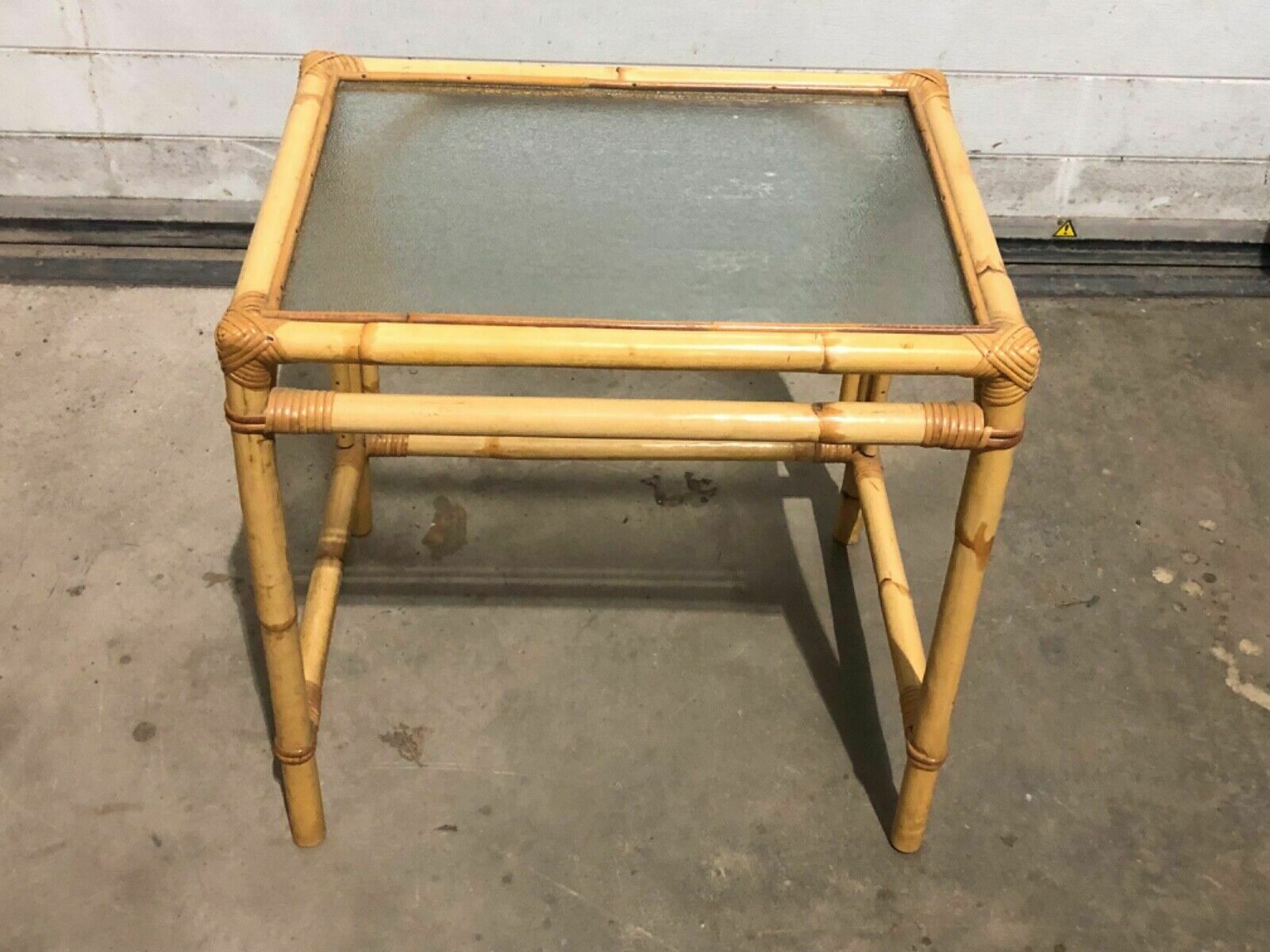 Large Nest Of Vintage Bamboo Tables / Coffee Tables photo Furniture