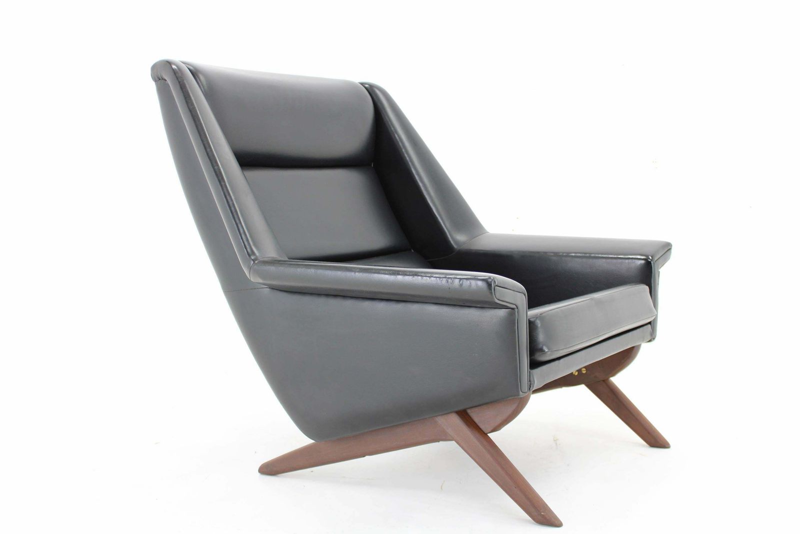 1970s Folke Ohlsson Armchair 4410 In Leatherette, Denmark photo furniture