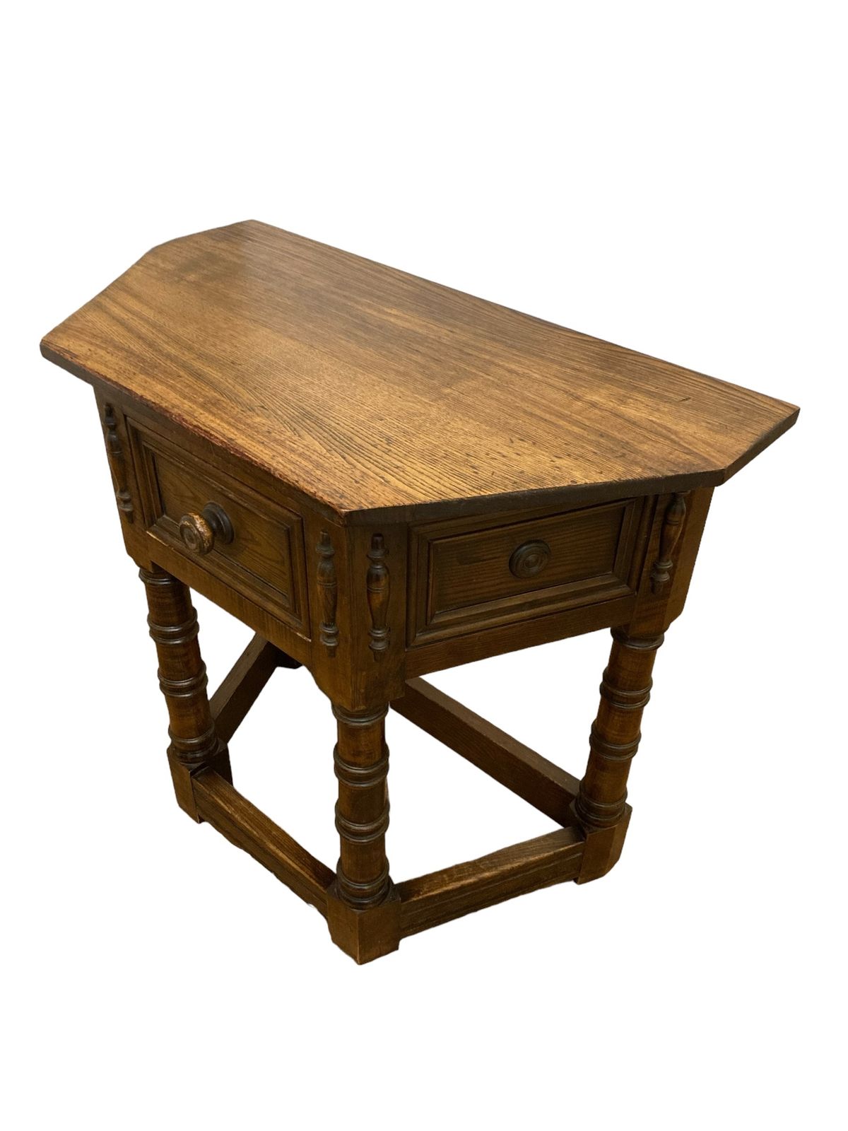 17th Century Style Gothic Looking Oak Credence Side Hall Table photo vinterior