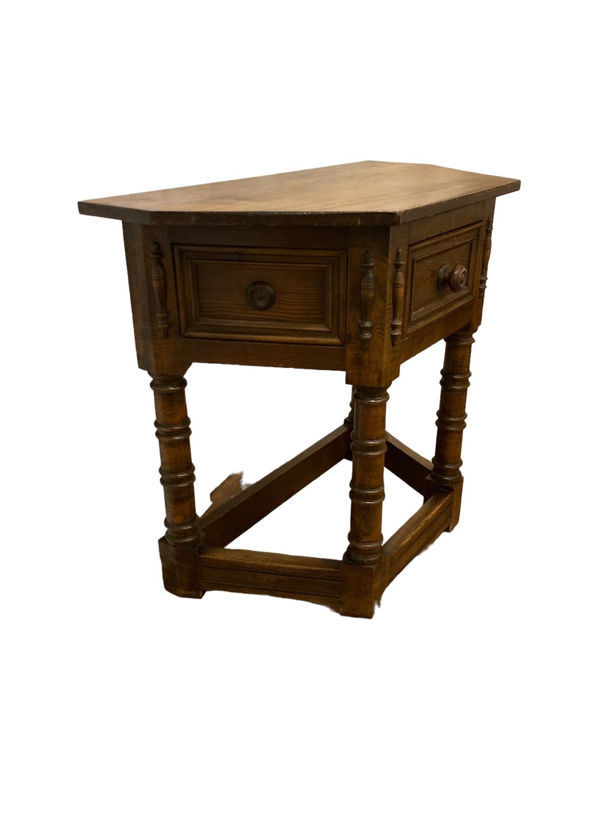 17th Century Style Gothic Looking Oak Credence Side Hall Table photo vintage