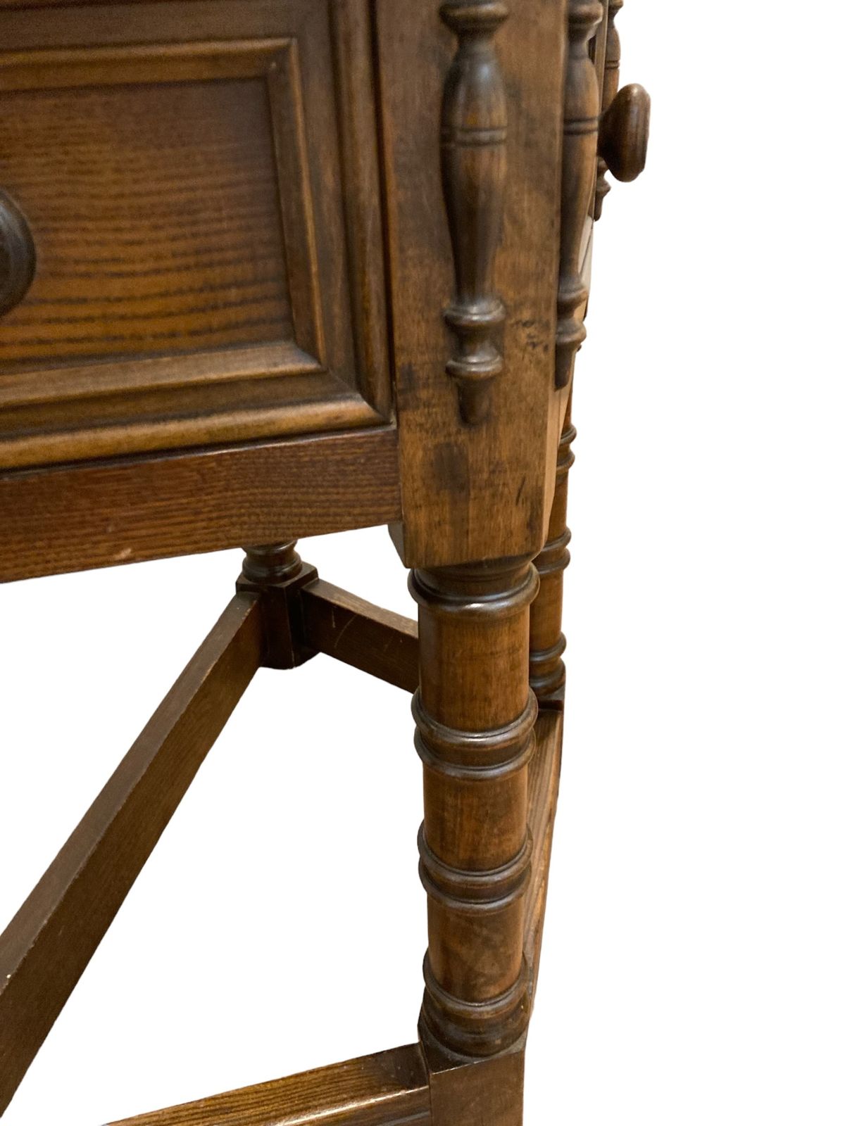 photo furniture 17th Century Style Gothic Looking Oak Credence Side Hall Table