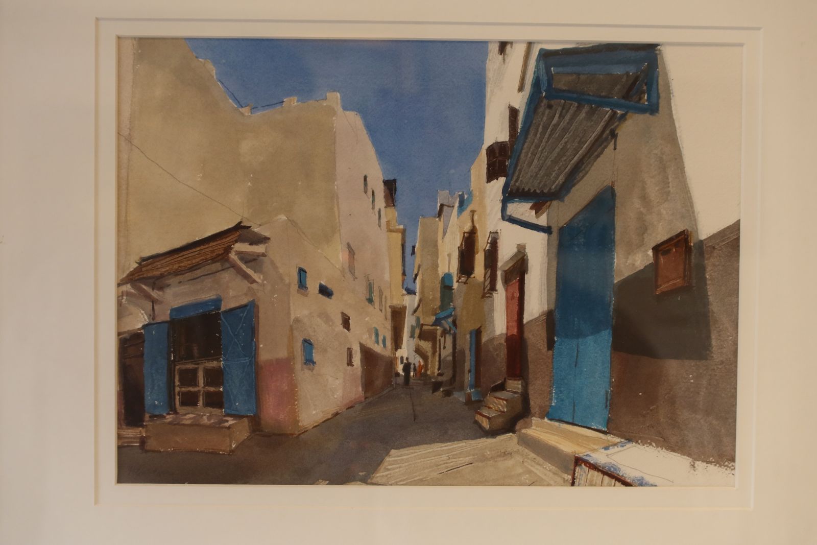 Casbah In Tangier By John Newberry Watercolour photo for sale