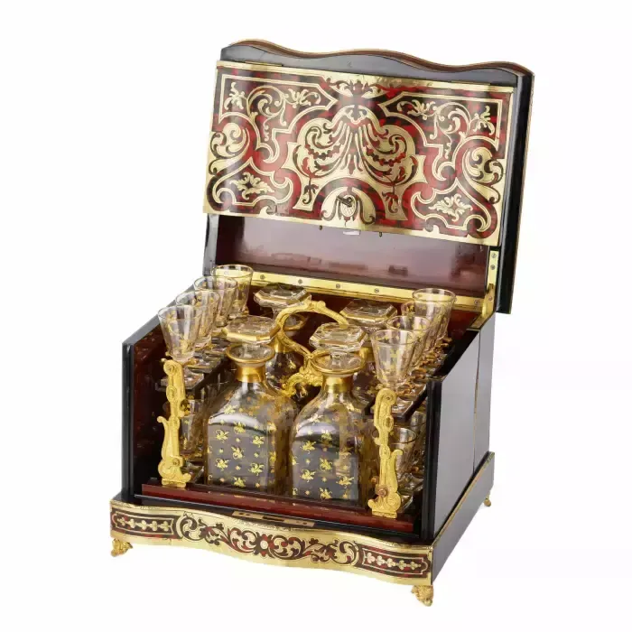 A Liquor Bar In A Splendid 19th Century Napoleon III Boulle Style. photo vinterior