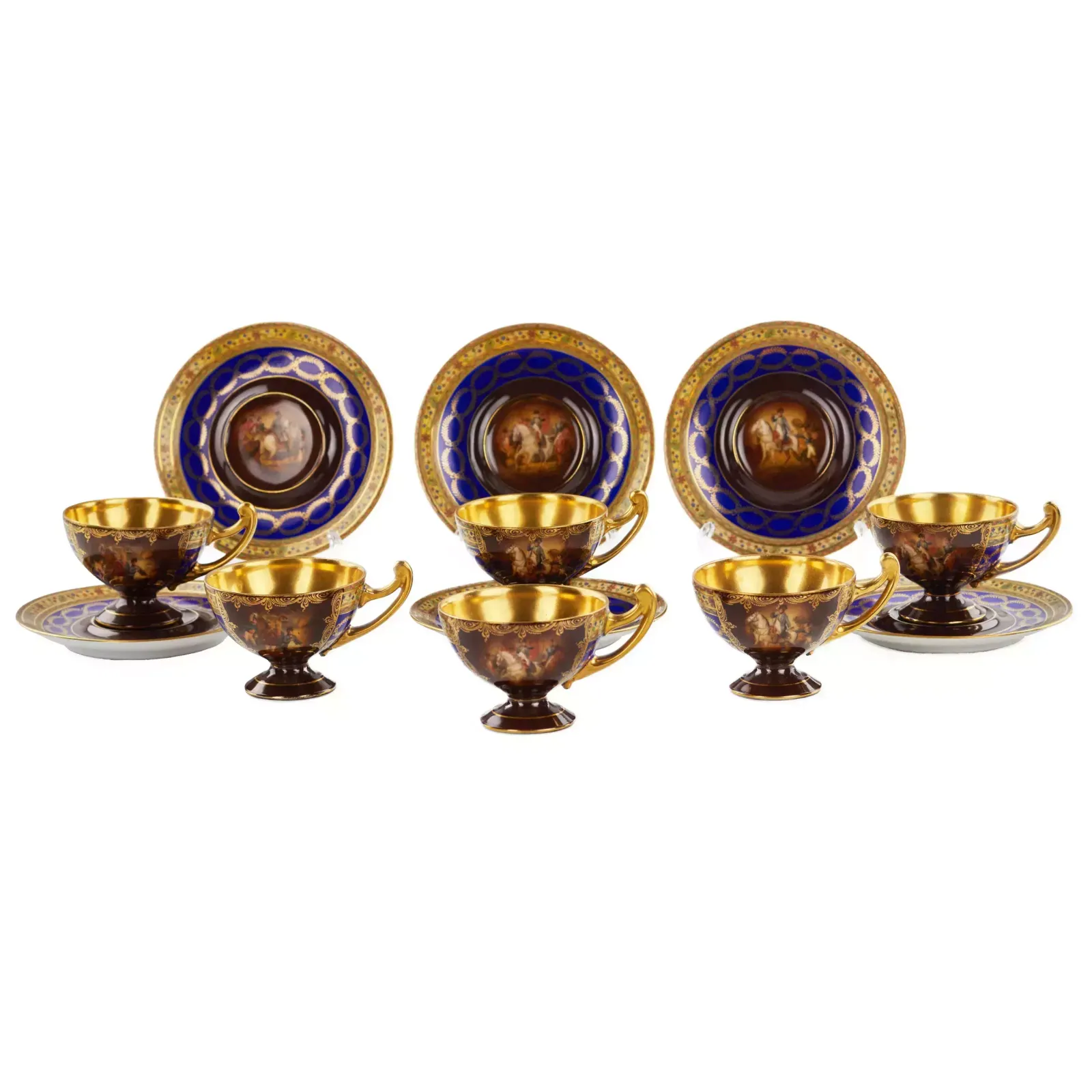Coffee Service In The Empire Style With Scenes From The Life Of Napoleon. Friedrich Simon Carlsbad photo Home Decor