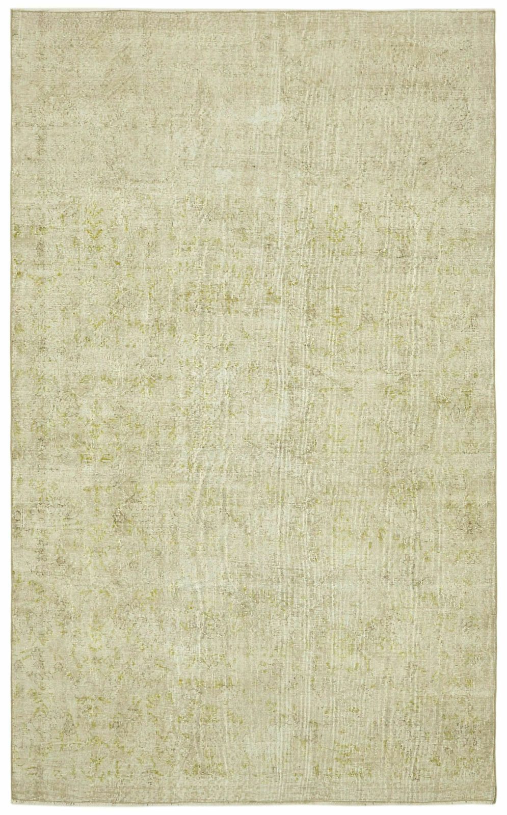 Handmade Beige Turkish Vintage Area Rug   298 X 182 Cm