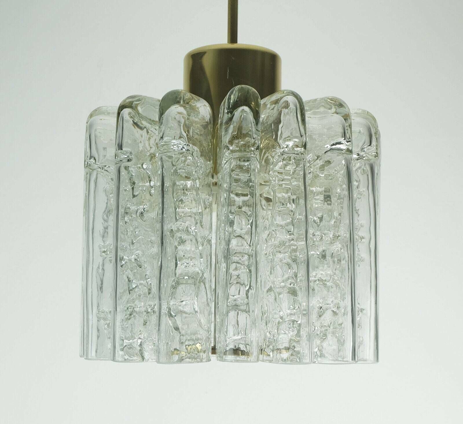 Vintage Light Doria Pendant Chandelier With 16 Glass Tubes 1960 photo 589.5515