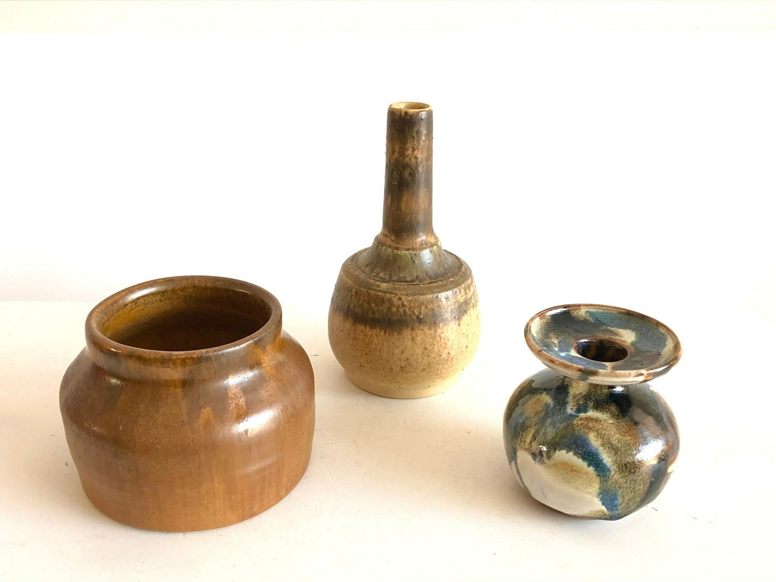 Collection Of Three Mid Century Fine Art Studio Pottery From Denmark photo furniture