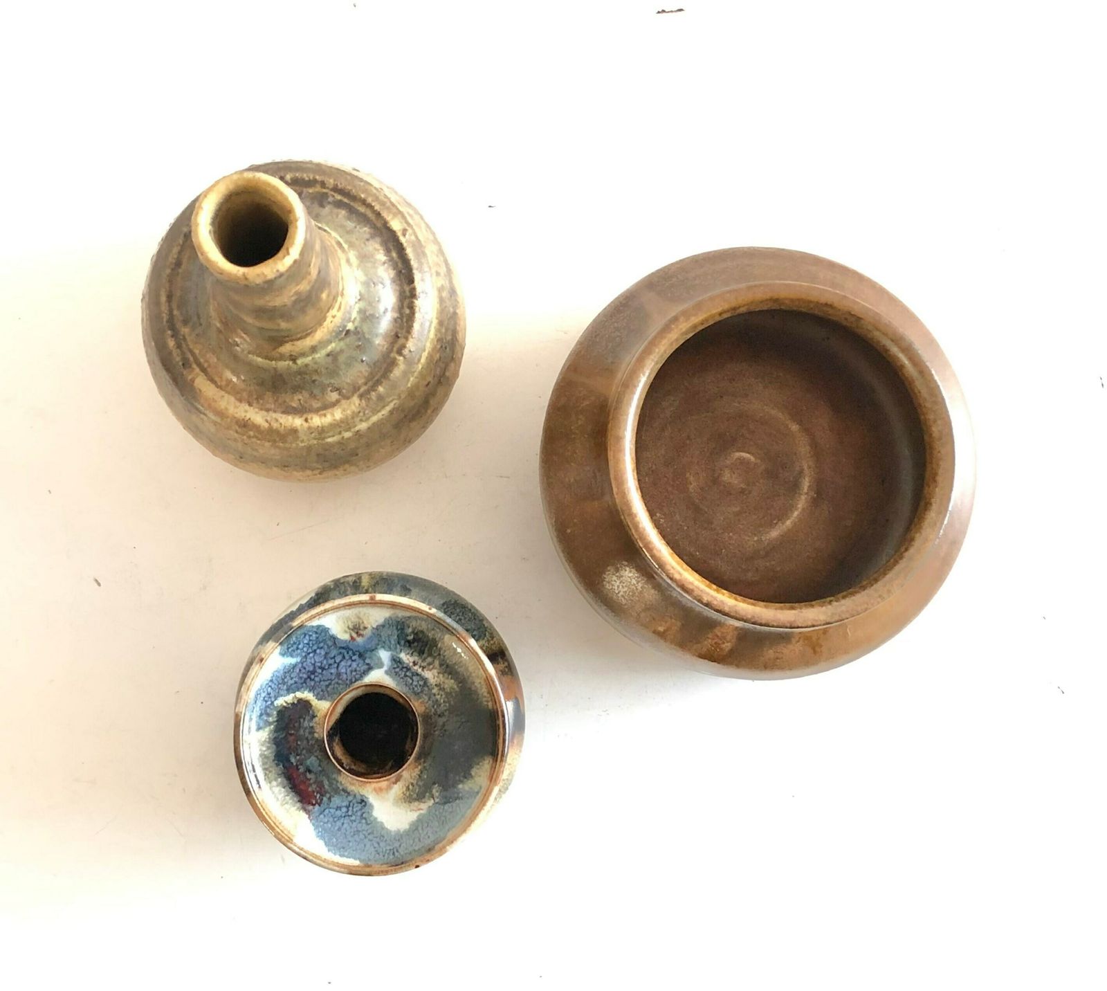 Collection Of Three Mid Century Fine Art Studio Pottery From Denmark photo for sale