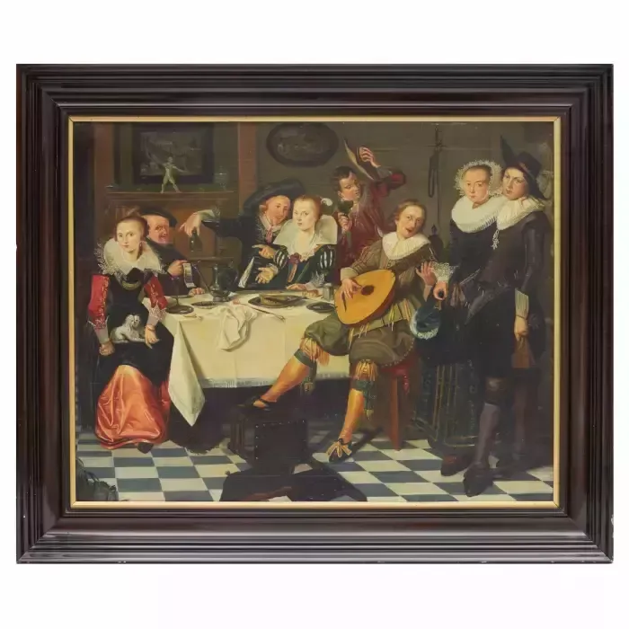 School Of Dirck Hals (1591 1656). Feasting Company.