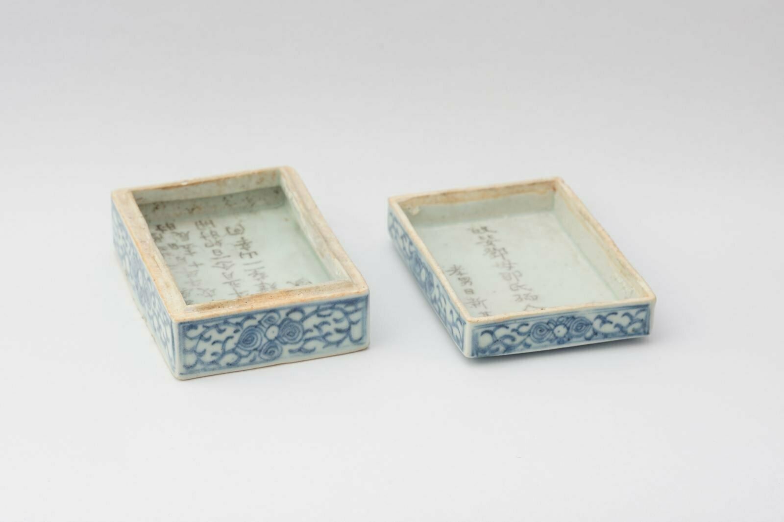 photo for sale Qing Dynasty Blue & White Funerary Box